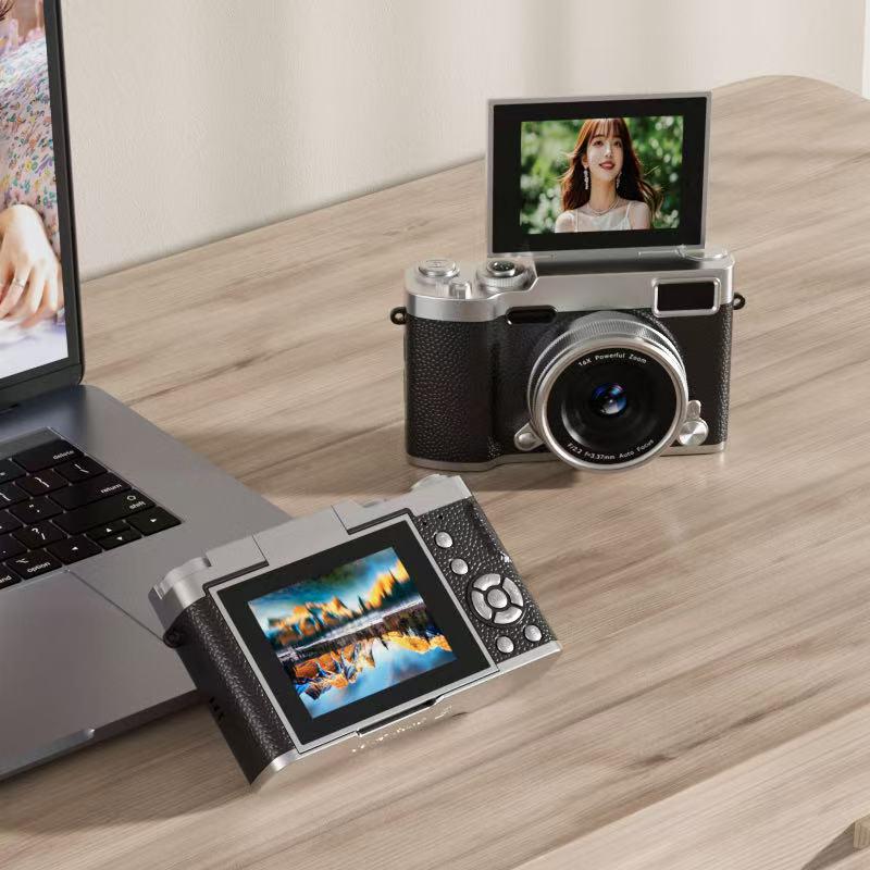 HD Digitale Klappkamera für Schüler - Retro-Stil, Einsteiger