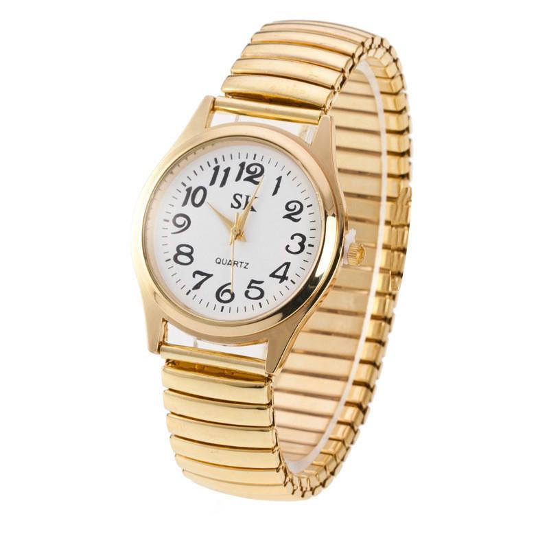 Couple Wrist Watches Stainless Steel Band Quartz Movement Wristwatch