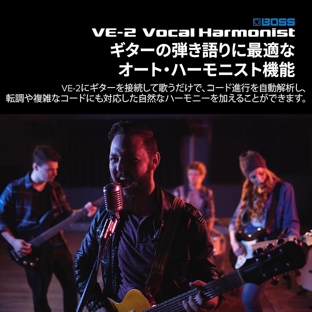 BOSS Boss Vocal Harmonist VE-2 Simple Operation, Battery Powered Compatible, Phantom Power Compat...