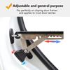 Aluminum Zinc Zinc Alloy Car Door Step Universal Lock Hook Foot Pedal Auto Assist Pedal  Off-Road Vehicles