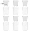 Compact Seedlings Planter Self Watering Plant Pots Mini Translucent Plastic Planters Propagation Oxalis Corm Pot with Reservoir for Cuttings Alocasia