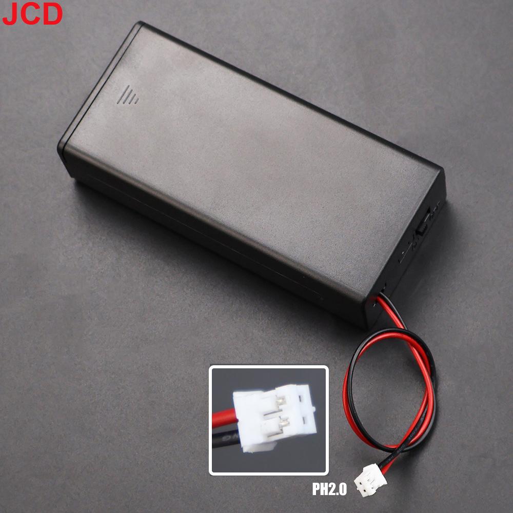 18650 2-cection Battery Holder/Box In Series With Cover Switch And PH2.0/XH2.54/SM/Jumper Male/Female/DC5521/USB Plug Connector