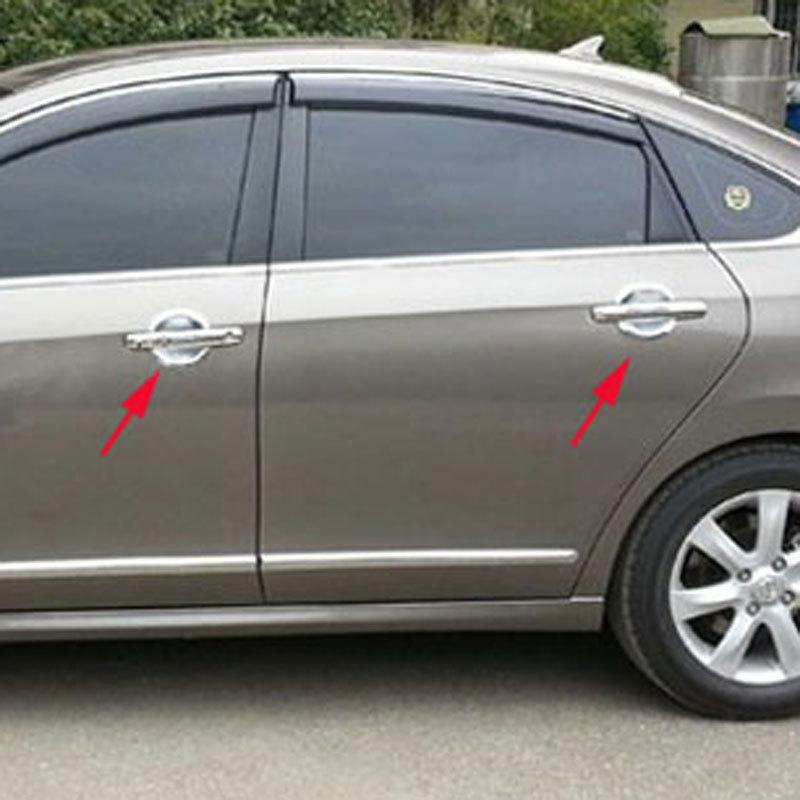 Door Handle Bowl Fit Russian for Nissan Almera G11 2012 2014 2015 2018 Chrome Cover Trim Car Styling Abs Accessories 4 Pcs