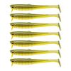 Taiyu 7 Pack T-Tail Soft Plastic Fishing - 3.5in 1/8oz, Two-Tone, Lifelike Soft Worm for Fishing