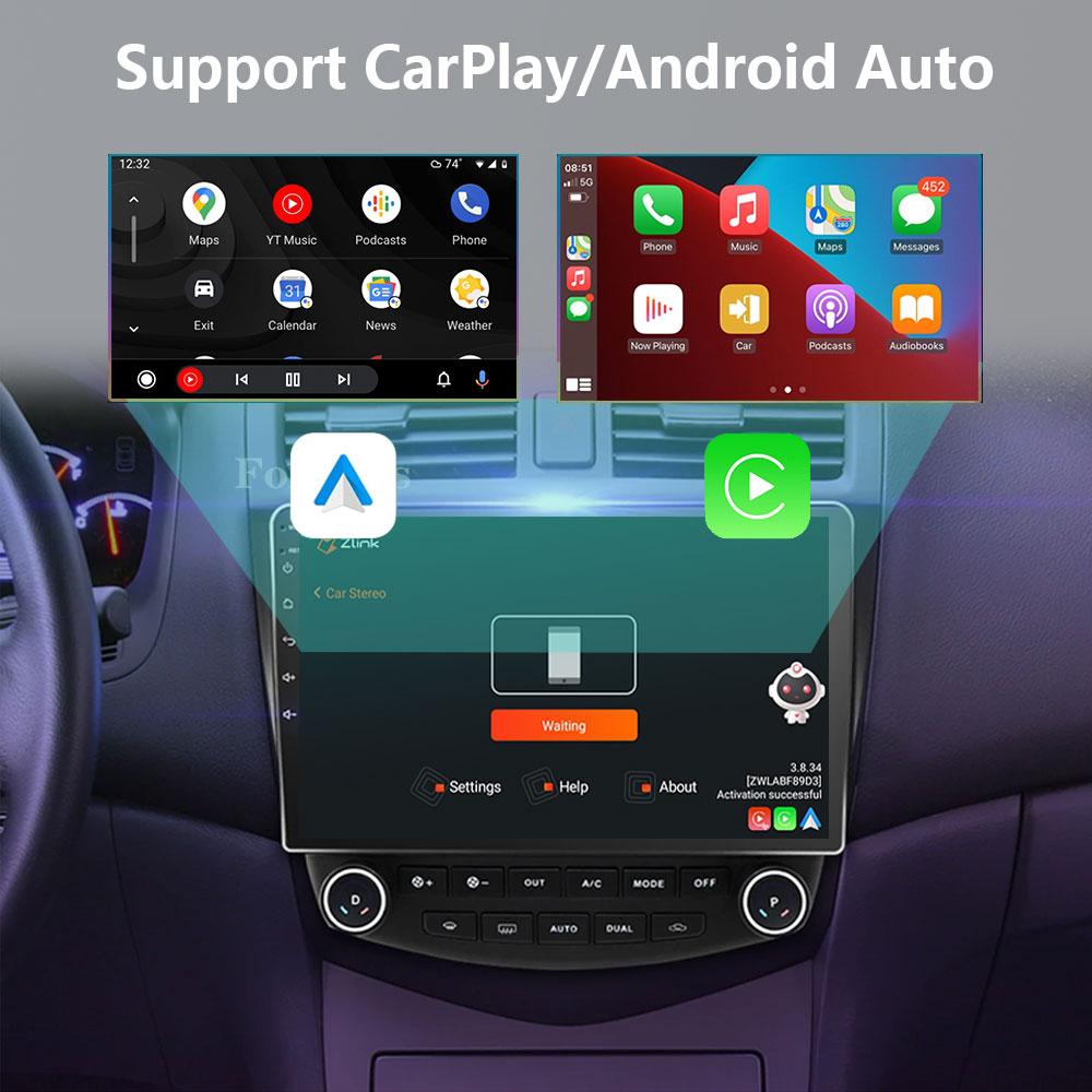 Android 14 Car Radio for Honda Accord 7 2003-2008 GPS Navigation Multimedia Video Player Carplay Android Auto Car Stereo 2 Din