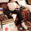 Adidas Originals Trefoil Sweatpants, Women Daily Casual Soft Comfort Straight Leg Black Bottoms HU1622