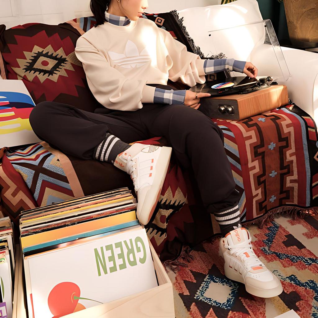 Adidas Originals Trefoil Sweatpants, Women Daily Casual Soft Comfort Straight Leg Black Bottoms HU1622