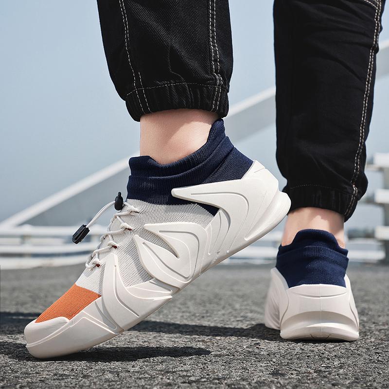 Men’s Sports Shoes Running Sneakers Students Jogging Shoes Lightweight Walking Socks Shoes Over Sized