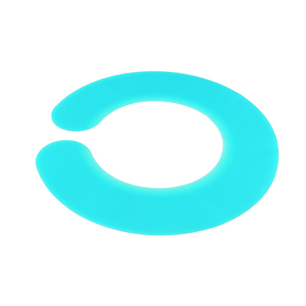 Haarschneidekragen Starke Zähigkeit Leicht zu reinigen Wasserdicht Bequem Weich Haarfärbeschal Zyan