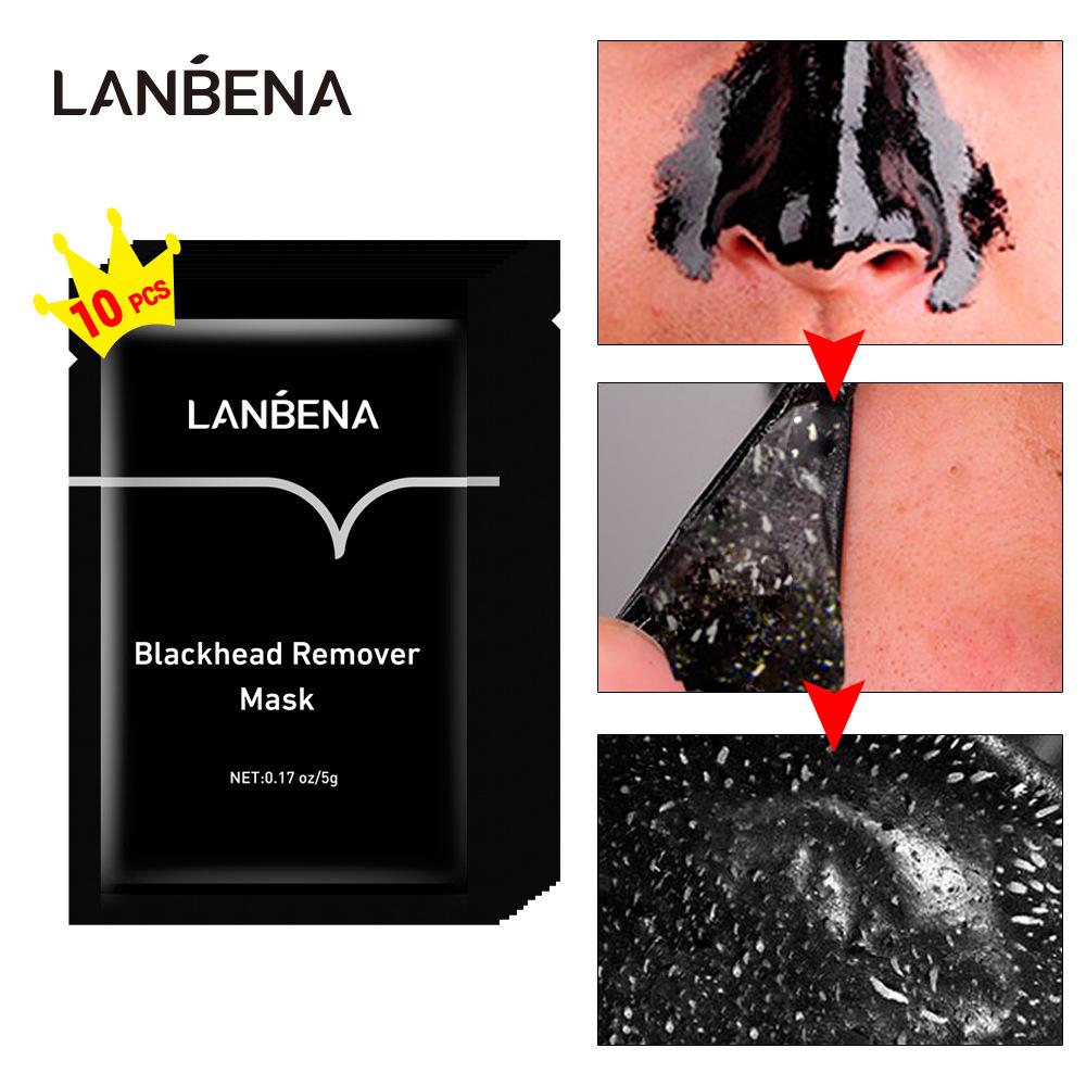 LANBENA Bamboo Charcoal Blackhead Mask odstraňuje černé tečky a čistí póry