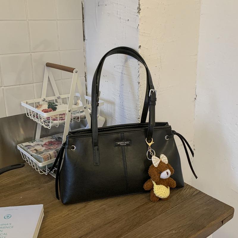 Einfache und Retro-Achseltasche, Damenmodische Hand-Schultertasche, Pendler-Achseltasche mit großem Fassungsvermögen