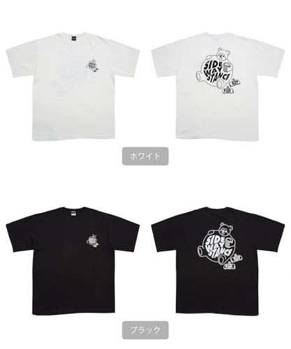 [IMPROVES] [SIDEWAYSTANCE] Short Sleeve Fat Bear Print T-Shirt