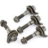 Camber Bolts Adjustment,4Pcs 14Mm Vehicles Steel Four Wheel Alignment Adjustable Camber Kit Cam Bolt Rear Camber Kit 81260 Camber Kit
