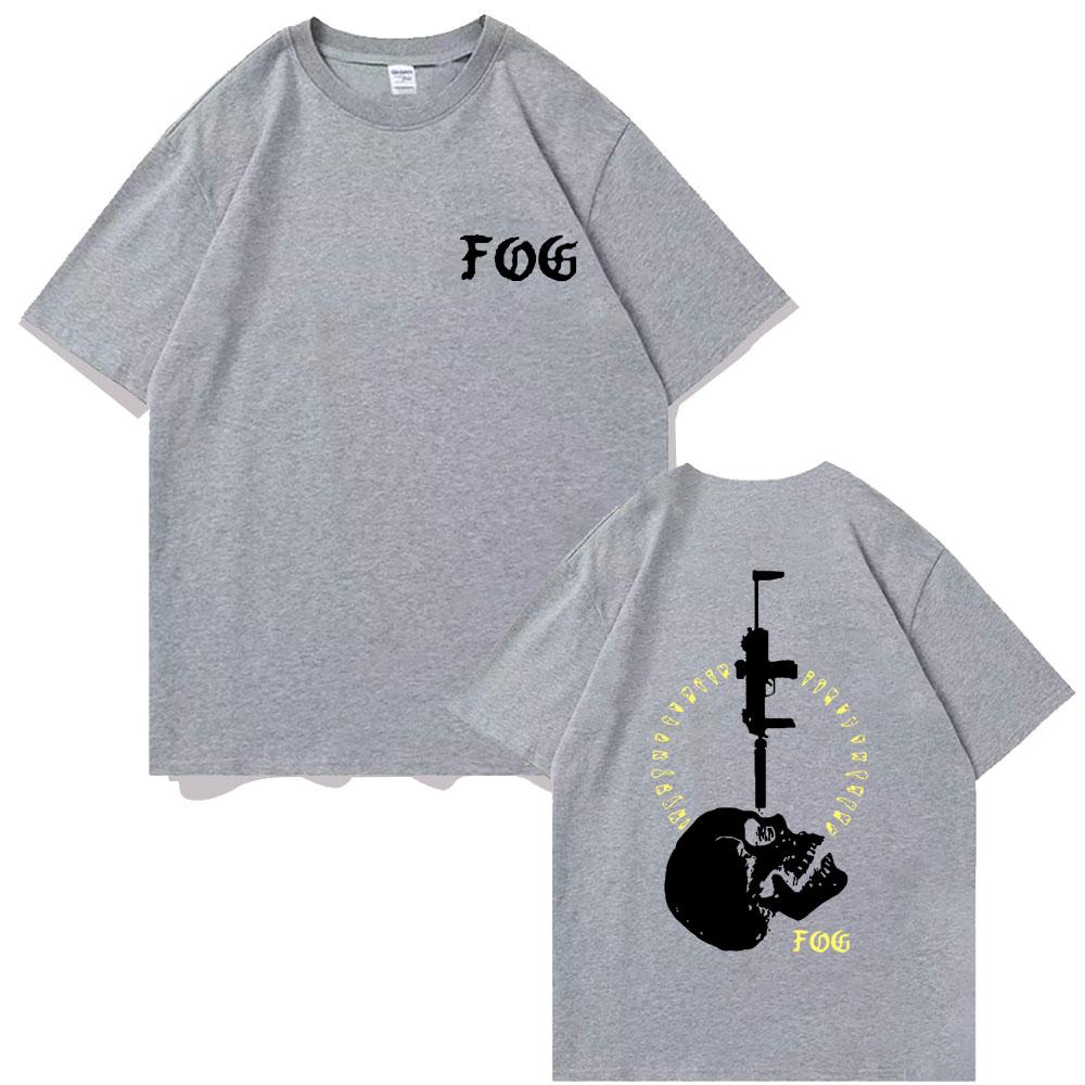 Vintage Fog Forward Observations Group Print T-Shirt Skelett Grafik T-Shirts Herren Oversized T-Shirt Herren Gothic Rock Kleidung