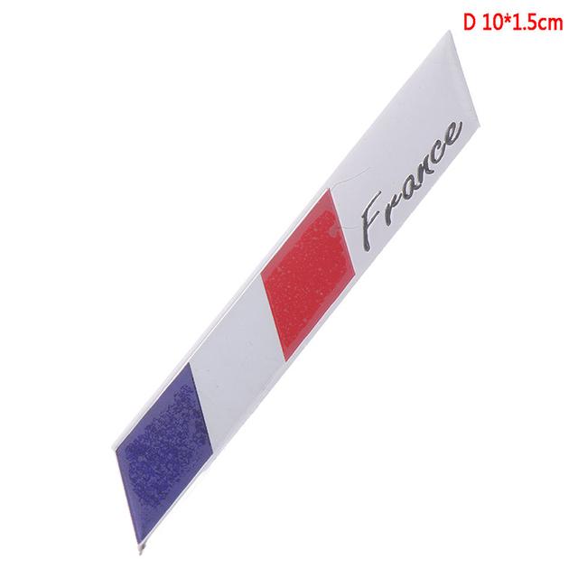 Car Styling 3D Alluminio Emblema Bandiera Francia Distintivo Adesivi Auto Decalcomanie Car-Styling