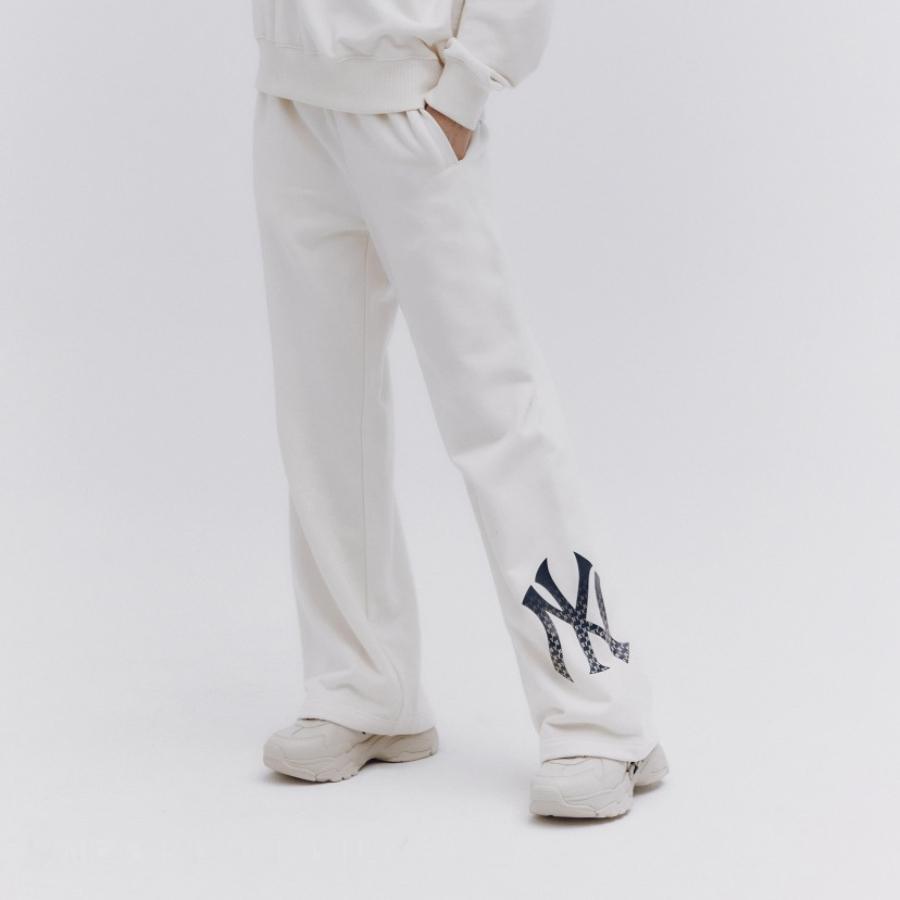 New MLB Casual Pants Unisex Milk White 3APTM0234-50CRD
