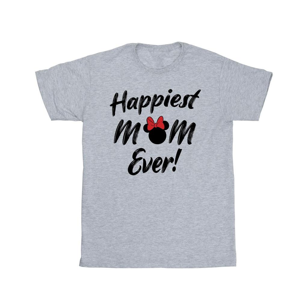 Disney Mens Minnie Mouse Happiest Mom Ever T-Shirt