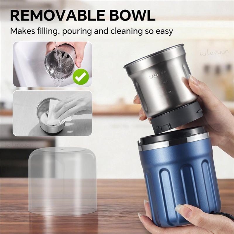 A78E-Electric Coffee Grinder,28000Rpm, Kitchen Wet And Dry Grinding, Vegetable, Seed, Spice Grinder European Socket EU PLUG