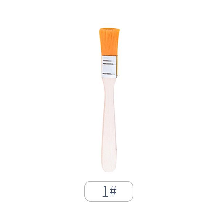 Nylon Oil Painting & Barbecue Brush Set: Pig Bristle Small Brush, Glue Brush, Dusting Brush, Paint Brush.