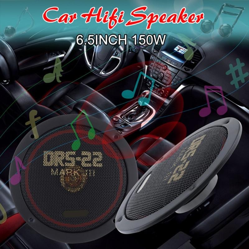 1Pair 6.5" 2-Way Coaxial Full Ranges Frequency Speakers Automobile Audios Music Stereo Speaker Auto Door Subwoofer