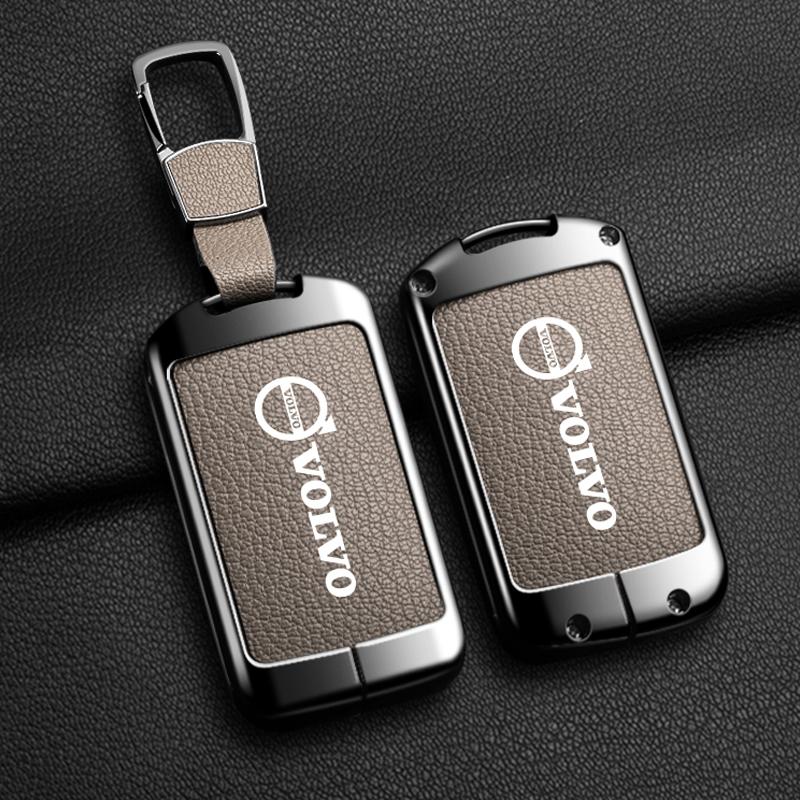Fjgdr0 Zinc Alloy Car Key Case Full Cover Protector Holder Shell Fob For Volvo XC60 XC40 XC90 S90 V60 S60 V90 C40 Polestar 1 Polestar 2