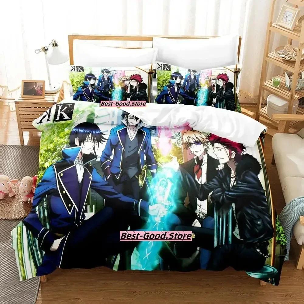Anime K project Mikoto Suoh No Blod! No Bone! No Ash! Beding Set Printed With Pilowcase Bed Soft Duvet Cover Quen Super King-Sized Dimensionsd
