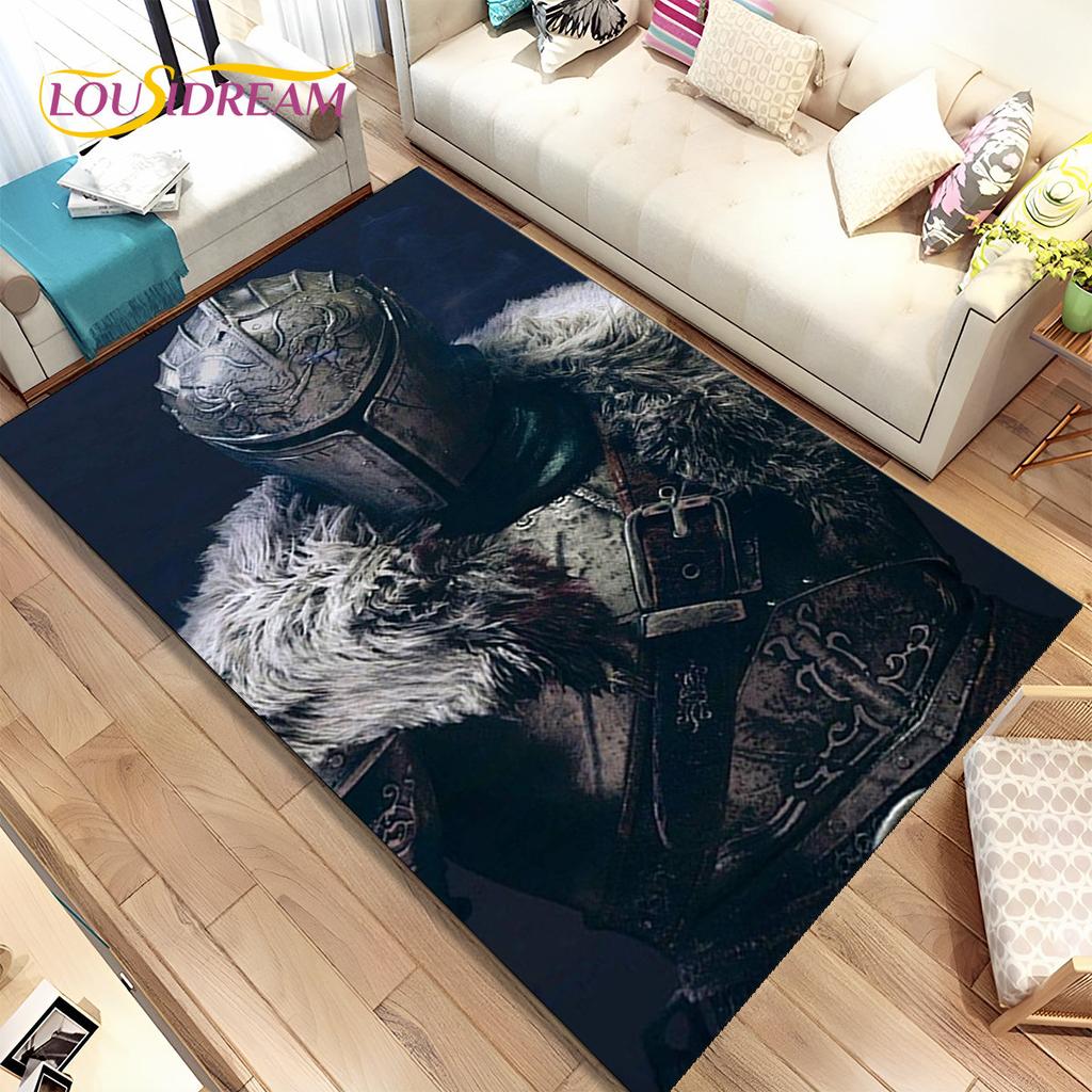 Cavalier Knight Templar Crusaders Games Area Rug,Carpet Rug for Home Living Room Bedroom Sofa Doormat Decor,Non-slip Floor Mat