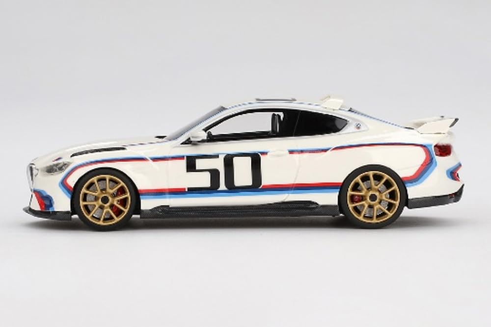 TSM MODEL 1/43 Scale BMW 3.0 CSL White Finished Product TSM430813