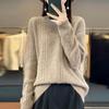 Women's Korean Style Pure Wool Cashmere Knit Pullover Sweater