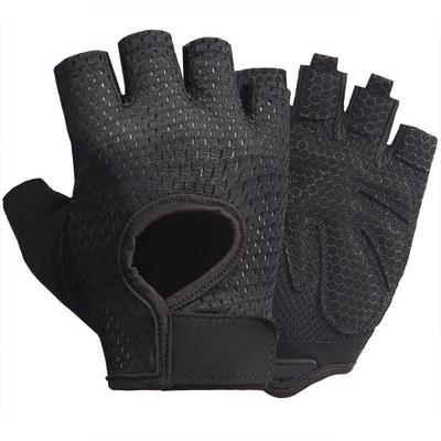 Atmungsaktive Radhandschuhe aus Sportmesh, rutschfeste Halbfingerhandschuhe für Training, Outdoor-Sportarten, Fahren, Klettern für Frauen