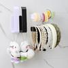 Self-Adhesive Towel Rack Wall Mounted Bathroom Items Bathroom Towels Holder Hanger Without Punching Toilet Paper Holder