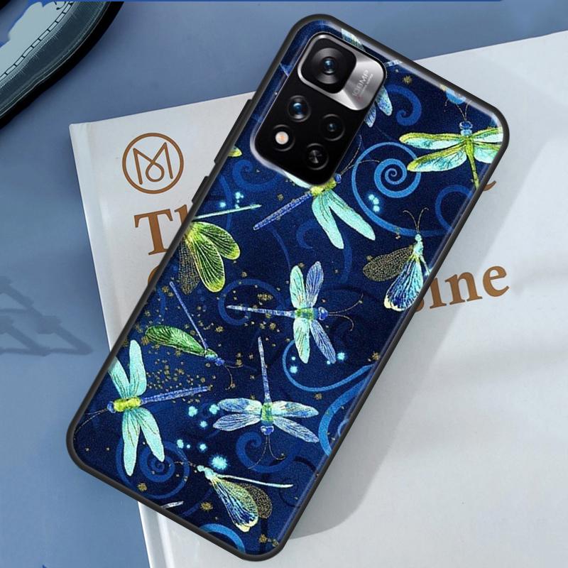 Dragonfly Animal Art Case For Redmi Note 12 11 Pro Cover For Redmi Note 10 8 9 Pro 10S 11S 9A 9C 12C 10A 10C