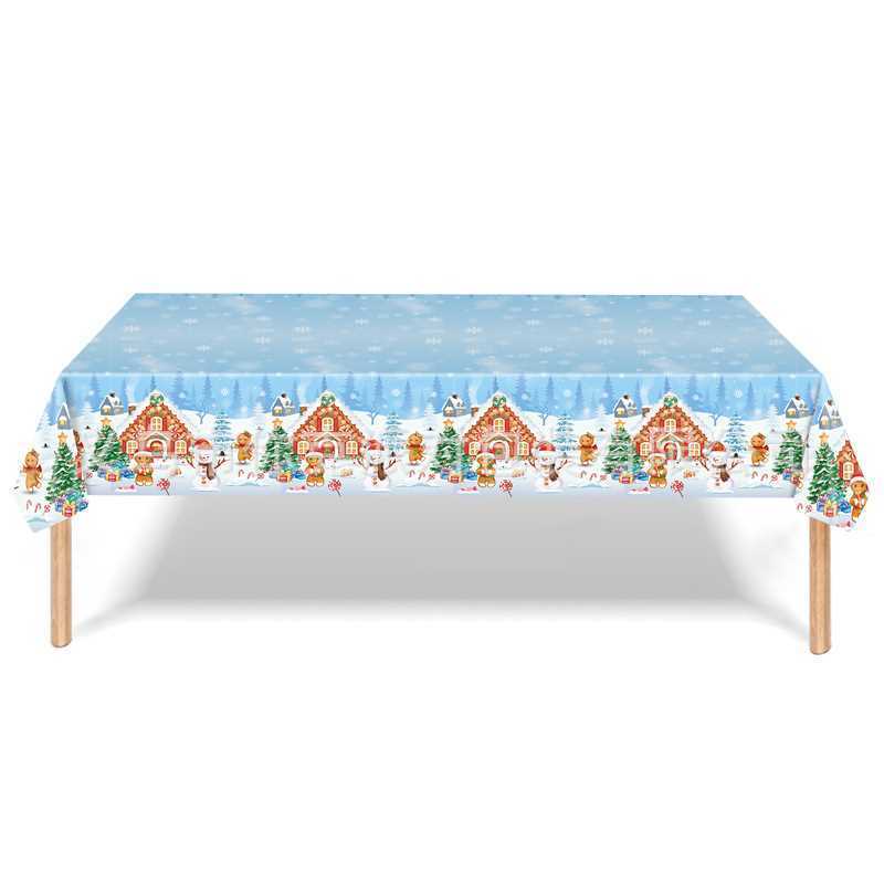Christmas-themed Party Tableware, Snowflake Paper Cups, Paper Plates, Tissues, Tablecloths, Decoration and Scene Supplies