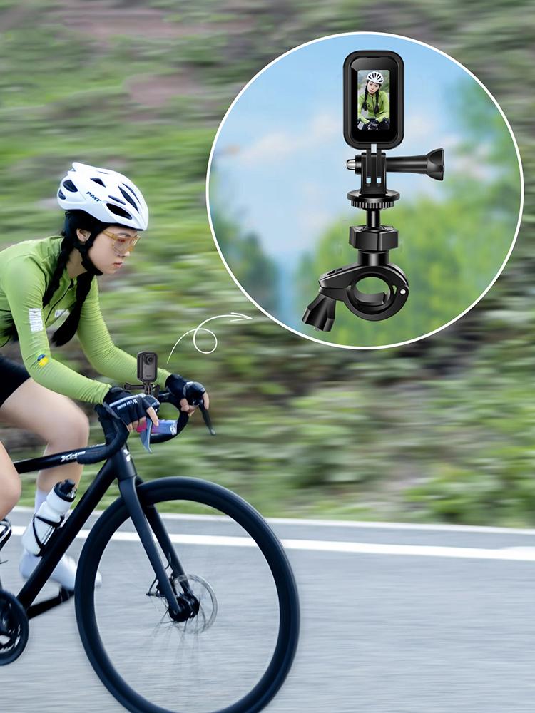 120 Angle Recorder with Handlebar Bracket Professional Photo Camera 1.47 In Screen Portable Sports Camera Motorcycle Recorder