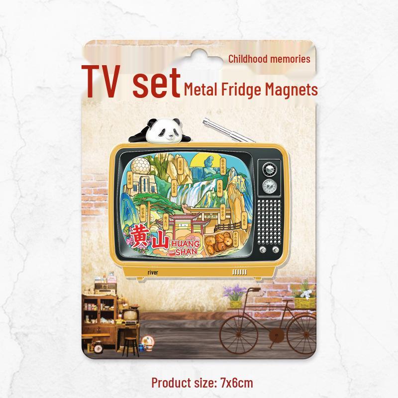 Huangshan China 3D Holz Kühlschrankmagnet: Kreatives kulturelles Reisesouvenir