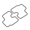 ABTU-16Pcs Carburetor Repair Kit Bottom Shell Gasket For HONDA CB500 CB600F CB1000F CB1000 CB 500 1000 F S PC32 PC34 CB500S