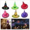 Festliche leuchtende Halloween-Hexenhüte für Outdoor-Cosplay-Partys und Dekorationen