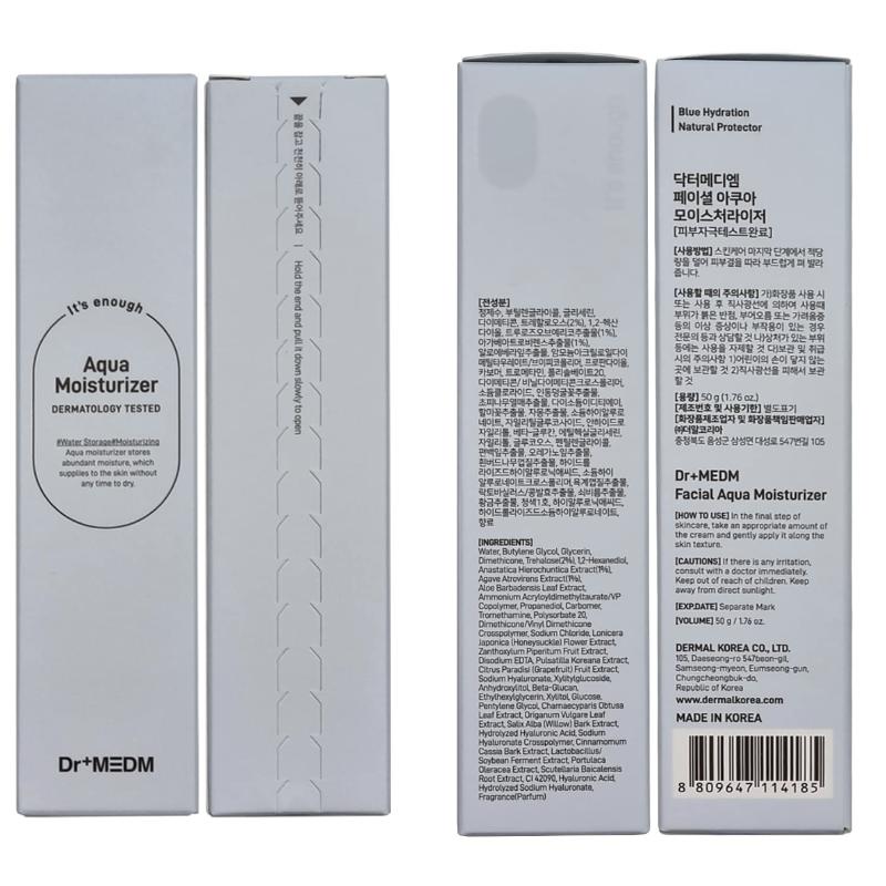 [Dr+MEDM] Facial Moisturizer Aqua Moisturizer Cream/Remedy Cream 50g