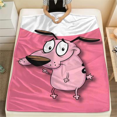 Mut Hund Muster Flanell Decke, Hohe Qualität Bequem für Alle Jahreszeiten, Heimdeko, Wärme und Komfort, Perfekt für Weihnachtsgeschenke20
