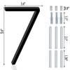 Xiaomi 142mm Floating Exterior House Numbers Modern Number Signs on the Door Extra Large Black Apartment Address and Mailbox Plate