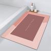 Diatomium Mud Moisture-wicking Pad Bathroom Slip-resistant Quick Drying Rug Toilet Door Carpet Bathroom Fine Door Mat Can Be Cut