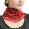 Fashion Veil Multi-Functional Small Scarf Neck Guard Mask Headband Lightweight Design for Riding Outdoor Travel Daily Commute Sun Protection