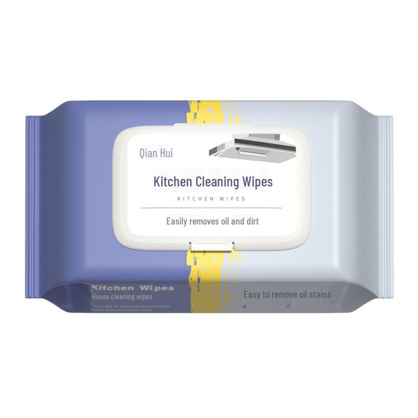 Thickened Kitchen Wet Wipes for Oil and Dirt Removal – Strong Cleaning for Range Hoods