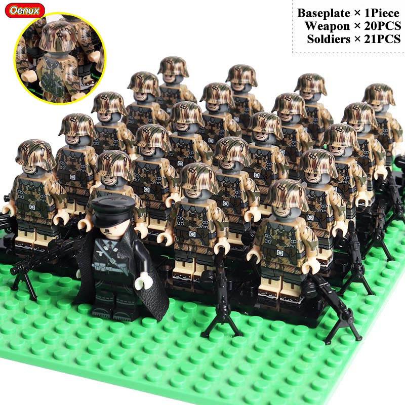 Nouvelles Mini Figurines de Soldats de l'Armée Russe Soviétique de la Seconde Guerre Mondiale Bloc de Construction Militaire Mini Le Bataille de Koursk Brique Bloc Militaire Jouet MOC