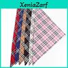 Trendy Pet Neckwear Stylish Bandana With Absorbent Capabilities British Plaid Design
