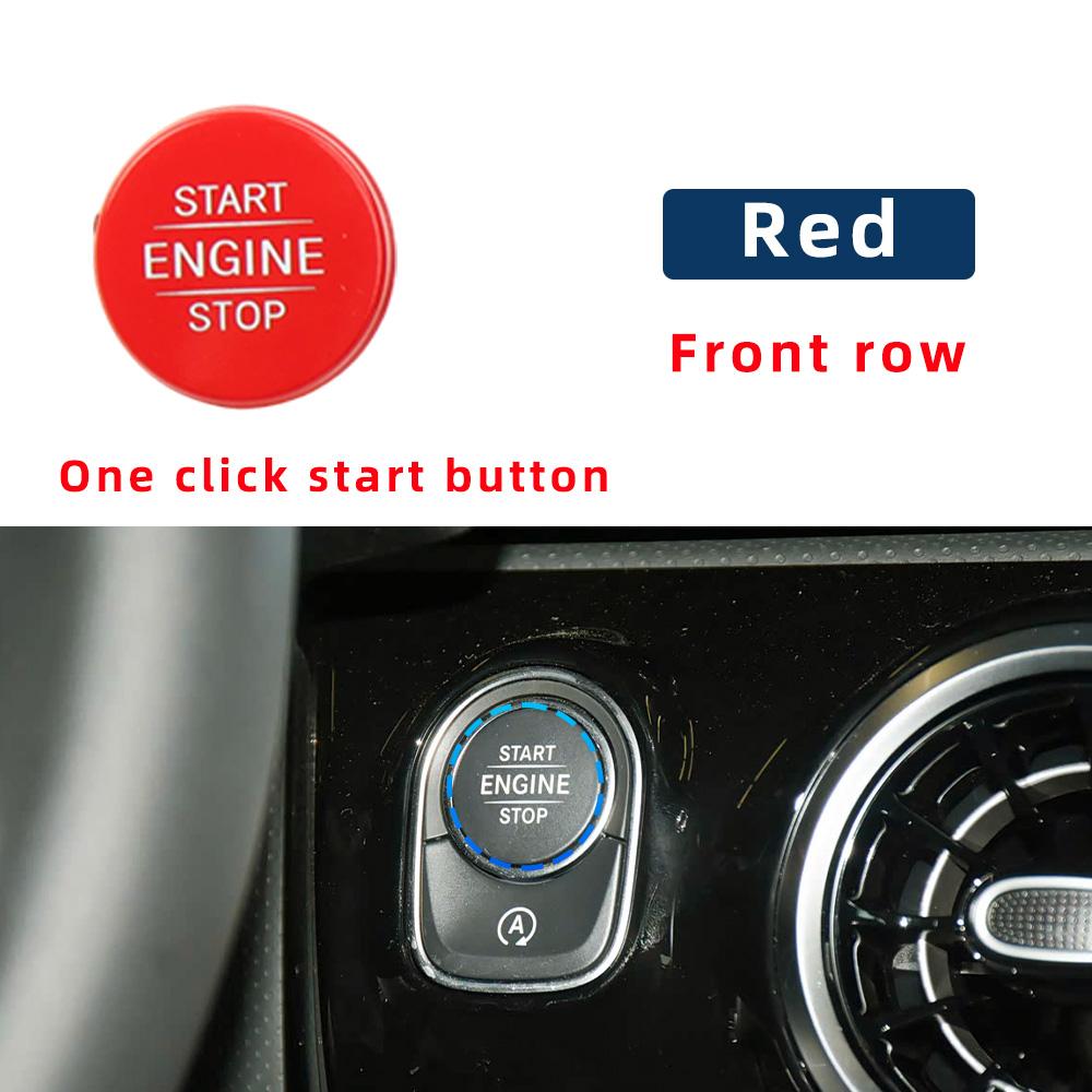 1779051001 Car one click start stop switch button ring decorative sticker For Benz A B CLA Class Jetta W177 W247 W118 W907 W910