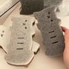 Juego de 4 esponjas de cocina con forma de gato: gruesas y duraderas, ideales para lavar y limpiar platos.