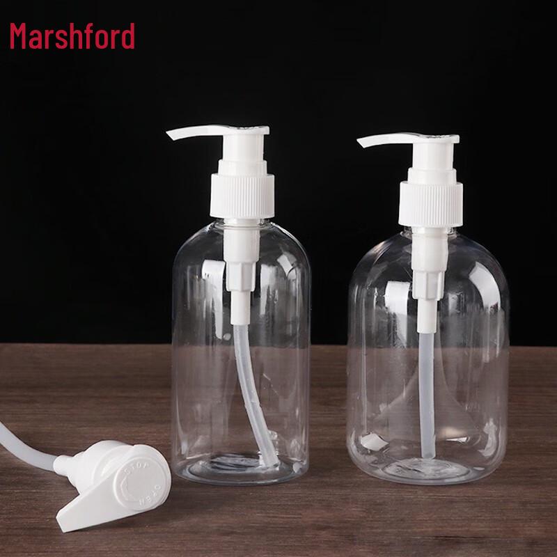 Transparent PET Press Pump Dispenser Bottle