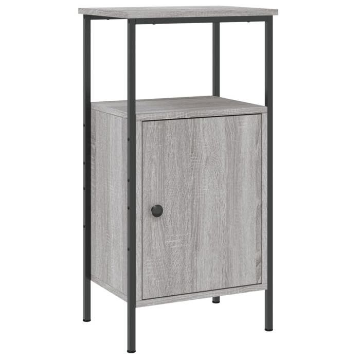 VidaXL Table de chevet sonoma gris 41x31x80 cm bois d'ingénierie 825929