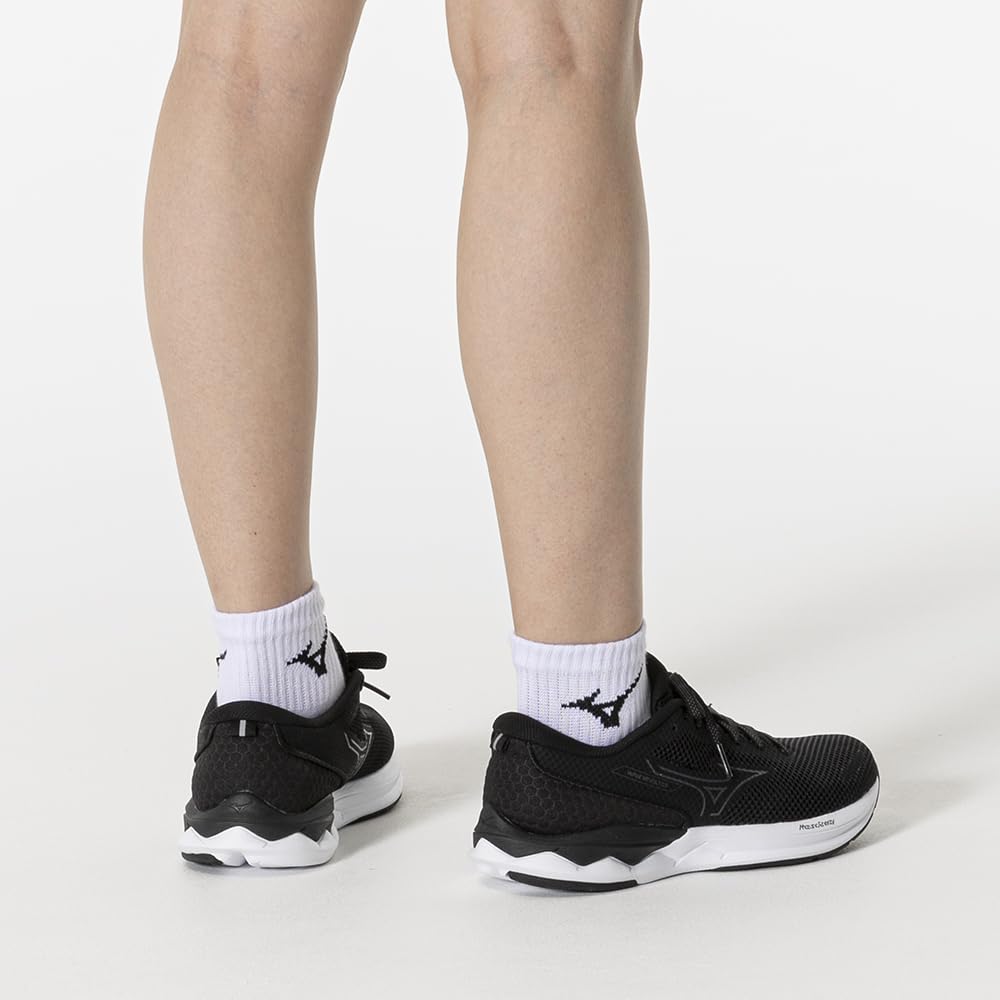 Set of Athletic Short Size Sizes 3-Pair Five-Toe Socks, Length, 32JXB202, Unisex, White/Black, 23-25cm